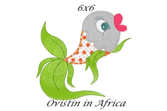 A Designer's Review: Green Elegant Applique Fish for Boutique Apparel