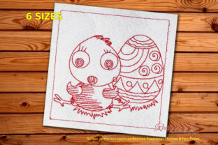 A Designer's Review of the Cute Chick Easter Egg Redwork