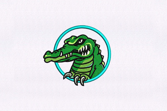 A Designer's Review: The Green Alligator Embroidery for Seasonal Charm