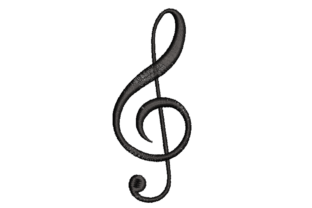 A Designer's Review: The Musical Clef Embroidery for Boutique Sweatshirts