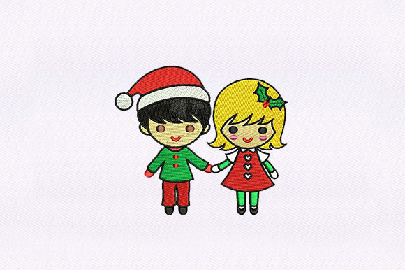 A Designer's Take on the Boy and Girl Embroidery Design