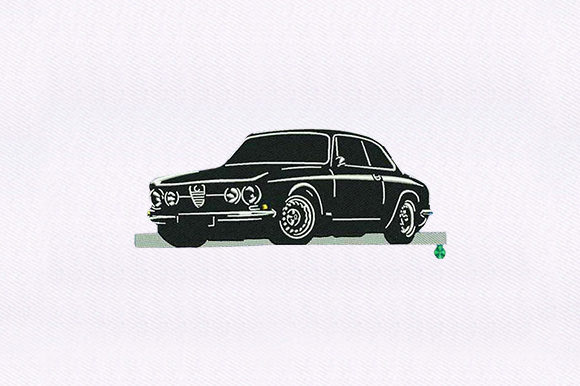 Coupe Car: A Sports Embroidery File with Classic Appeal