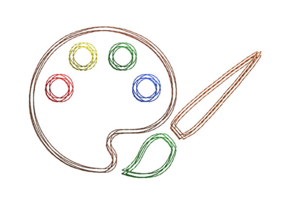 Painting Palette Scribble Stitch: A Boutique Embroidery Review